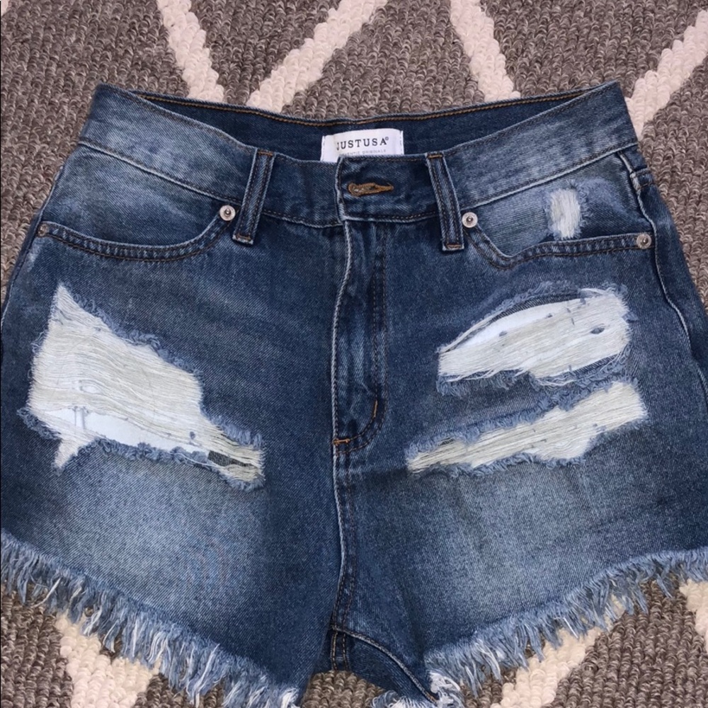 NWOT denim shorts by JUSTUSA